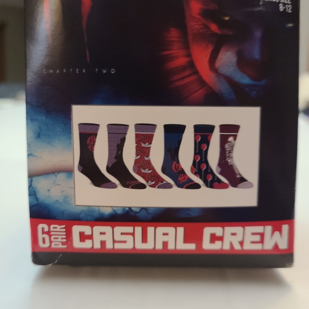 Men's casual crew socks, IT themed